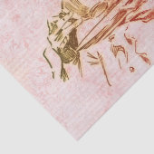 ヴィンテージピモダンンクエレガントフラワーガールコーヒー 薄葉紙 (詳細)