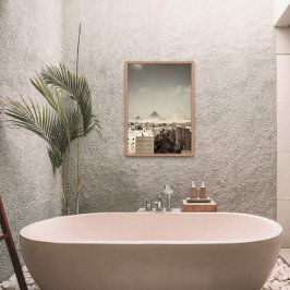 ヴィンテージピラミッドのギザダウンタウンエジプトのポスター ポスター