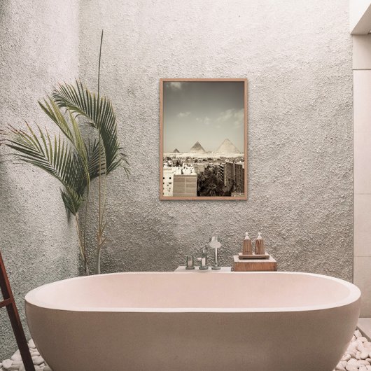 ヴィンテージピラミッドのギザダウンタウンエジプトのポスター ポスター