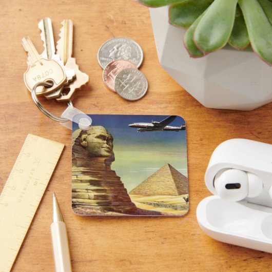 ヴィンテージピラミッド素晴らし、ギザのスフィンクス、エジプト キーホルダー (デスク)