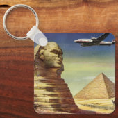 ヴィンテージピラミッド素晴らし、ギザのスフィンクス、エジプト キーホルダー (正面)