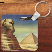 ヴィンテージピラミッド素晴らし、ギザのスフィンクス、エジプト キーホルダー (裏面)