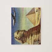 ヴィンテージピラミッド素晴らし、ギザのスフィンクス、エジプト ジグソーパズル (縦)