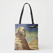 ヴィンテージピラミッド素晴らし、ギザのスフィンクス、エジプト トートバッグ (正面)