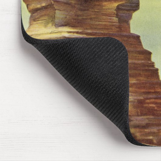 ヴィンテージピラミッド素晴らし、ギザのスフィンクス、エジプト マウスパッド (コーナー)