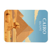 ヴィンテージピラミッド&スフィンクスCairoエジプト旅行 マグネット (横)