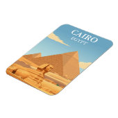 ヴィンテージピラミッド&スフィンクスCairoエジプト旅行 マグネット (左側)