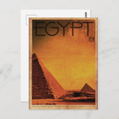 ヴィンテージピラミッドEgypt旅行はがき ポストカード (正面/裏面)
