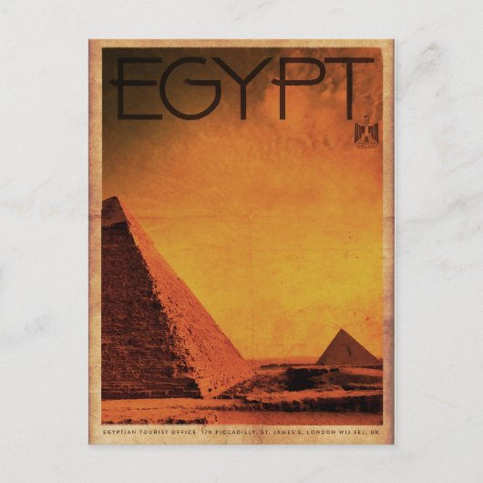 ヴィンテージピラミッドEgypt旅行はがき ポストカード (正面)