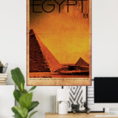 ヴィンテージピラミッドEgypt旅行ポスター ポスター (ホームオフィス)