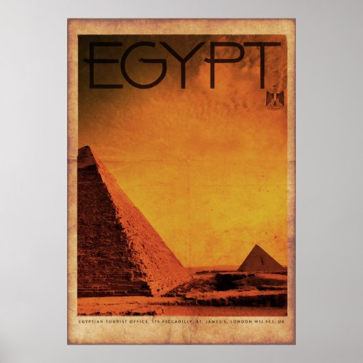ヴィンテージピラミッドEgypt旅行ポスター ポスター (正面)
