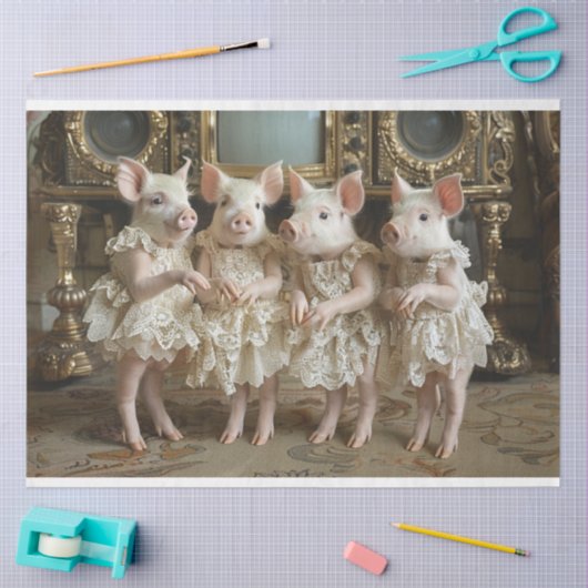 ヴィンテージピルーエットピグレスデクページ 薄葉紙 (クラフト)