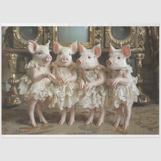 ヴィンテージピルーエットピグレスデクページ 薄葉紙 (正面)