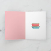 ヴィンテージピレックスラブレトロブラックミッドセンチュリーキャッツ カード (内部)