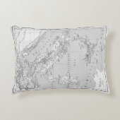 ヴィンテージピローの地図 アクセントクッション (正面)