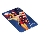 ヴィンテージピンアップアート米国愛国的ギフトマグネット マグネット (右側)