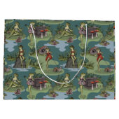 ヴィンテージピンアップガールフロッグ ラージペーパーバッグ (裏面)