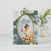 ヴィンテージピンアップガール主婦レトロブライダルシャワー 招待状 (スタンド正面)