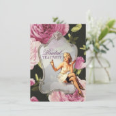 ヴィンテージピンアップガール主婦レトロブライダルシャワー 招待状 (スタンド正面)