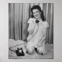 ヴィンテージピンアップガール写真ポスター