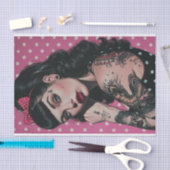 ヴィンテージピンアップガール11 薄葉紙 (クラフト)