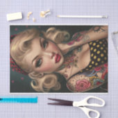 ヴィンテージピンアップガール12 薄葉紙 (クラフト)