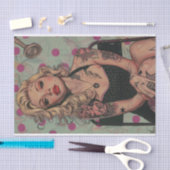 ヴィンテージピンアップガール13 薄葉紙 (クラフト)