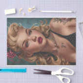 ヴィンテージピンアップガール14 薄葉紙 (クラフト)