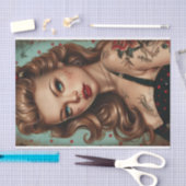 ヴィンテージピンアップガール15 薄葉紙 (クラフト)