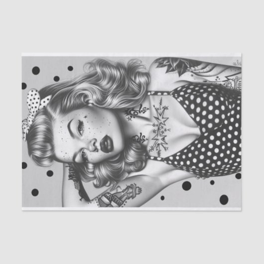 ヴィンテージピンアップガール16 薄葉紙 (正面)