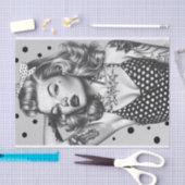 ヴィンテージピンアップガール16 薄葉紙 (クラフト)