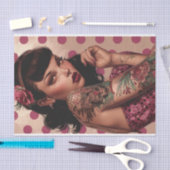 ヴィンテージピンアップガール3 薄葉紙 (クラフト)