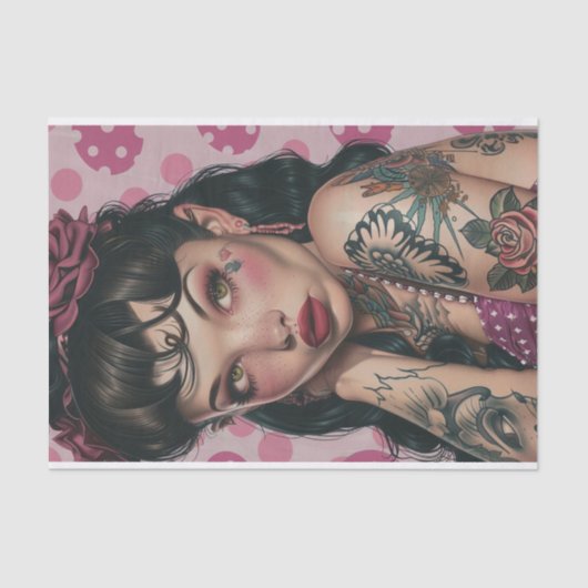 ヴィンテージピンアップガール5 薄葉紙 (正面)