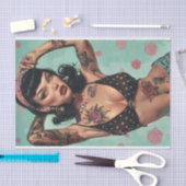 ヴィンテージピンアップガール6 薄葉紙 (クラフト)