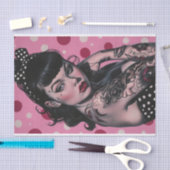 ヴィンテージピンアップガール8 薄葉紙 (クラフト)