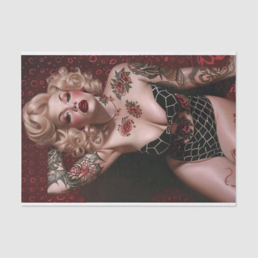 ヴィンテージピンアップガール9 薄葉紙 (正面)