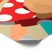 ヴィンテージピンアップガール – 未来は女性引用文 ポスター (角)