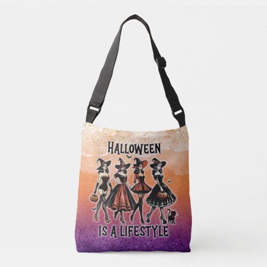 ヴィンテージピンアップハロウィッチ クロスボディバッグ (正面)