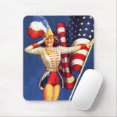 ヴィンテージピンアップ愛国デザインギフトマウスパッド マウスパッド (マウス)