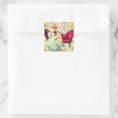 ヴィンテージピンガールレトロサザンベルレッドヘッド スクエアシール (バッグ)