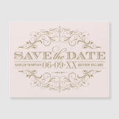 ヴィンテージピンクとアンティークの華やかな日付を保存 (正面)