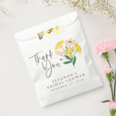 ヴィンテージピンクとイエローフローラカスタムありがとう フェイバーバッグ (封をした状態)