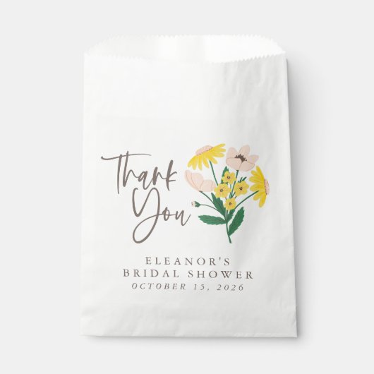 ヴィンテージピンクとイエローフローラカスタムありがとう フェイバーバッグ (正面)