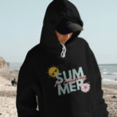 ヴィンテージピンクとティール(緑がかった色)の花サマー来は パーカ