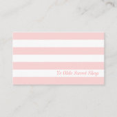 ヴィンテージピンクとホワイトスタイル – 名刺 (正面)