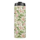 ヴィンテージピンクとホワイトマグノリアス タンブラー (正面)