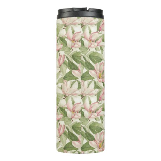 ヴィンテージピンクとホワイトマグノリアス タンブラー (裏面)