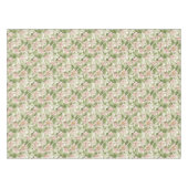 ヴィンテージピンクとホワイトマグノリアス テーブルクロス (正面(横))