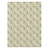 ヴィンテージピンクとホワイトマグノリアス テーブルクロス (正面)