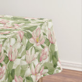 ヴィンテージピンクとホワイトマグノリアス テーブルクロス (インサイチュ)